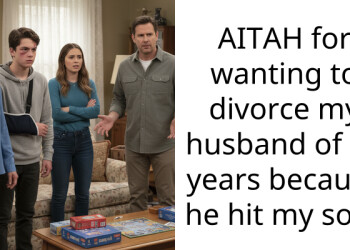 AITAH for wanting to divorce my husband of 17 years because he hit my son?