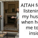 AITAH for not listening to my husband when he told me to go inside