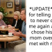 *UPDATE* AITAH for telling my dad to never contact me again after he chose his wife’s mom over me? (I met with my dad)
