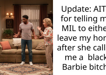 Update: AITA for telling my MIL to either leave my home after she called me a black Barbie b**ch.