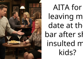 AITA for leaving my date at the bar after she insulted my kids?