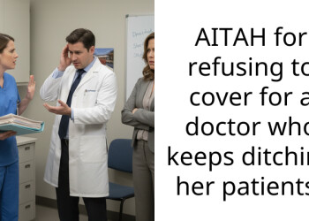 AITAH for refusing to cover for a doctor who keeps ditching her patients?