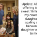 Update: AITAH for offering to make sweet 16 favors for my coworker’s daughter but scaling down because the daughter was rude to me?