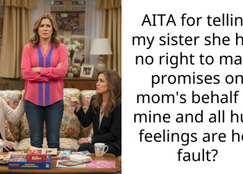 AITA for telling my sister she had no right to make promises on mom’s behalf or mine and all hurt feelings are her fault?