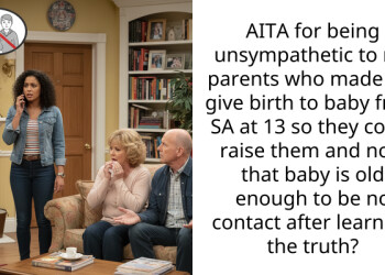 My parents forced me to give birth at 13 and now they want me to fix everything