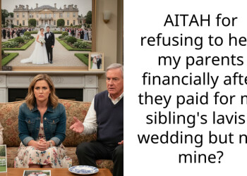 AITAH for refusing to help my parents financially after they paid for my sibling’s lavish wedding but not mine?