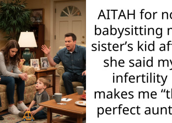 AITAH for not babysitting my sister’s kid after she said my infertility makes me “the perfect aunt”?