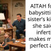 AITAH for not babysitting my sister’s kid after she said my infertility makes me “the perfect aunt”?