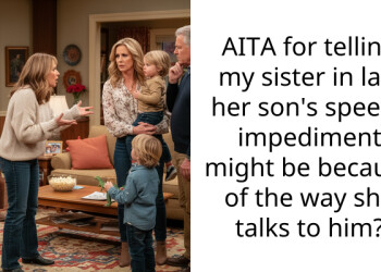AITA for telling my sister in law her son’s sp*ech impediment might be because of the way she talks to him?