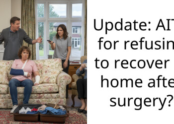 Update: AITA for refusing to recover at home after surgery?