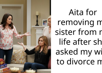 Aita for removing my sister from my life after she asked my wife to divorce me