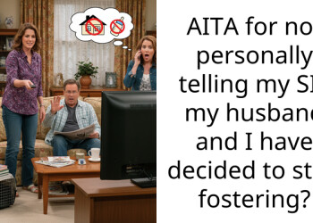 AITA for not personally telling my SIL my husband and I have decided to stop fostering?
