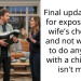 Final update: Aita for exposing my wife’s cheating and not wanting to do anything with a child that isn’t mine