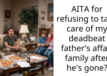 AITA for refusing to take care of my deadbeat father’s affair family after he’s gone?