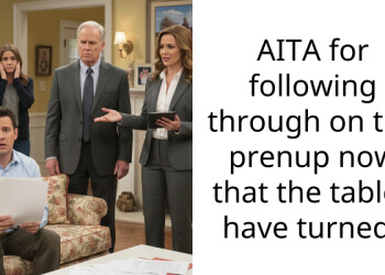 AITA for following through on the prenup now that the tables have turned?