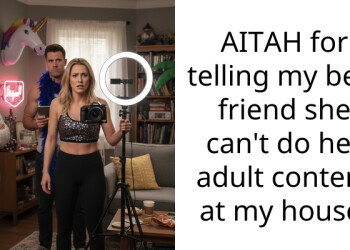 AITAH for telling my best friend she can’t do her adult content at my house.