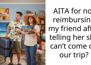 AITA for not reimbursing my friend after telling her she can’t come on our trip?