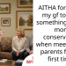 AITHA for telling my gf to wear something ‘a little more conservative’ when meeting my parents for the first time?
