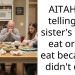 AITAH for telling my sister’s kid to eat or not eat because I didn’t care.