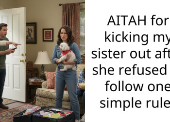 AITAH for kicking my sister out after she refused to follow one simple rule?