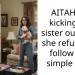 AITAH for kicking my sister out after she refused to follow one simple rule?