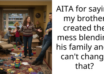 AITA for saying my brother created the mess blending his family and I can’t change that?