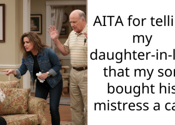 AITA for telling my daughter-in-law that my son bought his mistress a car?