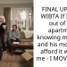FINAL UPDATE: WIBTA If I move out of our apartment knowing my fiance and his mom can’t afford it without me – I MOVED OUT!
