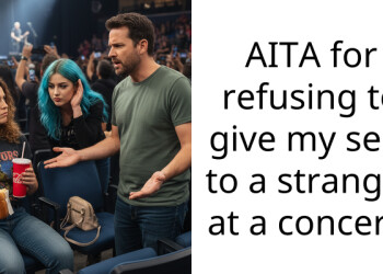AITA for refusing to give my seat to a stranger at a concert?