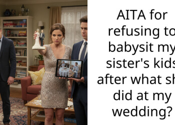 AITA for refusing to babysit my sister’s kids after what she did at my wedding?