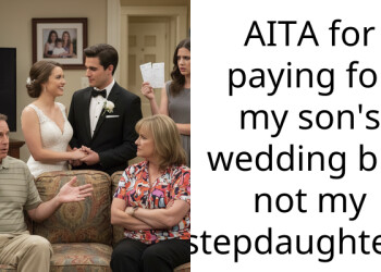 AITA for paying for my son’s wedding but not my stepdaughters?