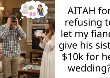 AITAH for refusing to let my fiancé give his sister $10k for her wedding?