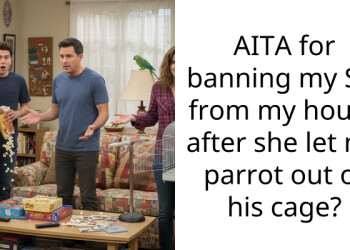AITA for banning my SIL from my house after she let my parrot out of his cage?