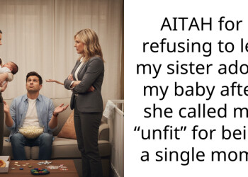 AITAH for refusing to let my sister adopt my baby after she called me “unfit” for being a single mom?
