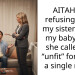 AITAH for refusing to let my sister adopt my baby after she called me “unfit” for being a single mom?