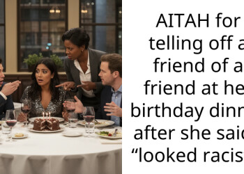 AITAH for telling off a friend of a friend at her birthday dinner after she said I “looked r***st”?