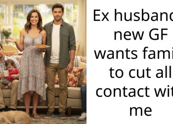 Ex husband’s new GF wants family to cut all contact with me