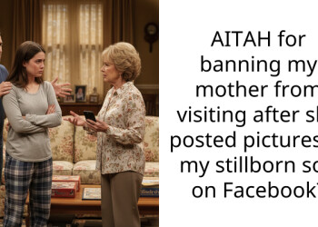 AITAH for banning my mother from visiting after she posted pictures of my stillborn son on Facebook?