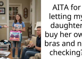 AITA for letting my daughter buy her own bras and not checking?