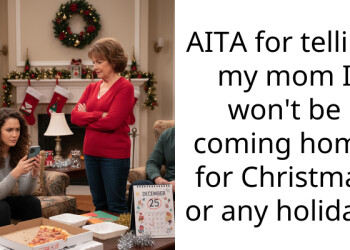 AITA for telling my mom I won’t be coming home for Christmas or any holiday?