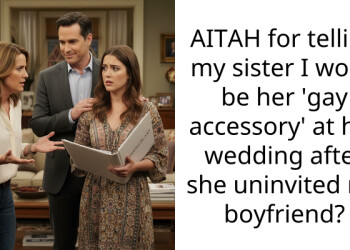 AITAH for telling my sister I won’t be her ‘gay accessory’ at her wedding after she uninvited my boyfriend?
