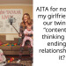 AITA for not letting my girlfriend turn our twins into “content” and thinking about ending the relationship over it?