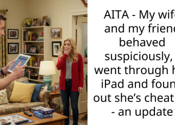AITA – My wife and my friend behaved sus**ciously, I went through her iPad and found out she’s cheating – an update