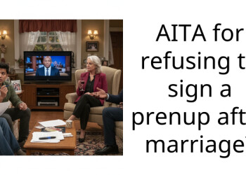 AITA for refusing to sign a prenup after marriage?