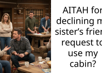 AITAH for declining my sister’s friend request to use my cabin?