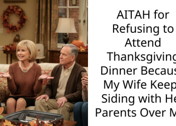 AITAH for Refusing to Attend Thanksgiving Dinner Because My Wife Keeps Siding with Her Parents Over Me?