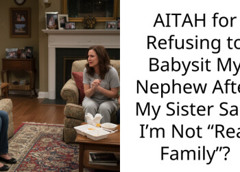 AITAH for Refusing to Babysit My Nephew After My Sister Said I’m Not “Real Family”?