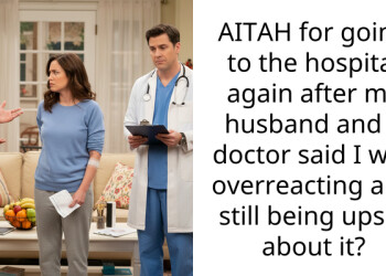 AITAH for going to the hospital again after my husband and a doctor said I was overreacting and still being upset about it?