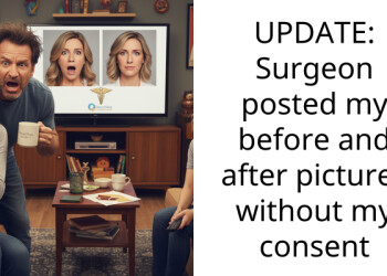 UPDATE: Surgeon posted my before and after pictures without my consent