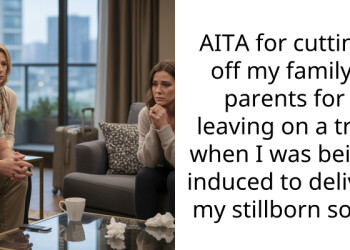 AITA for cutting off my family, parents for leaving on a trip when I was being induced to deliver my stillborn son?